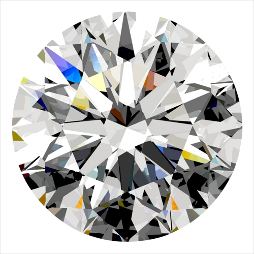 0.33 carat F-VVS1 Excellent cut Natūralus Round Deimantas (1)