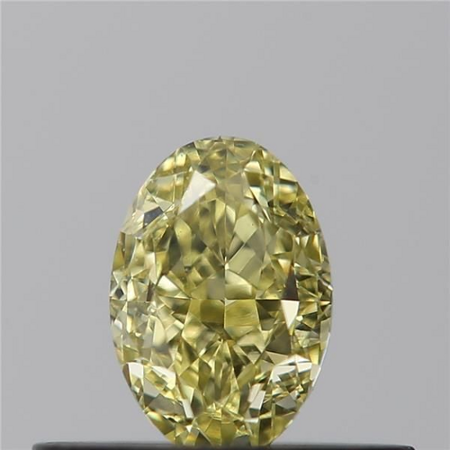 0.4 carat Fancy  Yellow-VS2 Natūralus Oval Deimantas (1)