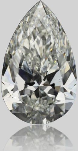 0.4 carat I-VVS2 Natūralus Pear Deimantas (1)