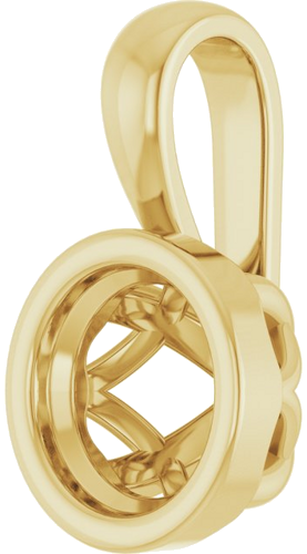 Pakabukas „Solitaire“ 14k yellow gold Round 5.5mm (2)