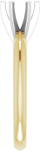 14K Yellow   White 5.7-6 mm Round 6-Prong Solitaire Ring Mounting (4)