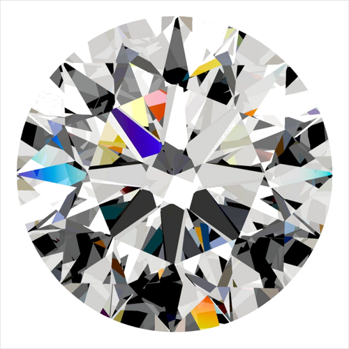 0.34 carat H-SI1 Excellent cut Natūralus Round Deimantas (1)