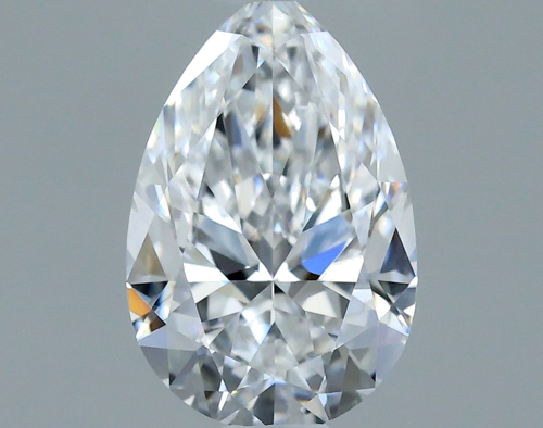 0.4 carat D-VVS2 Natūralus Pear Deimantas (1)