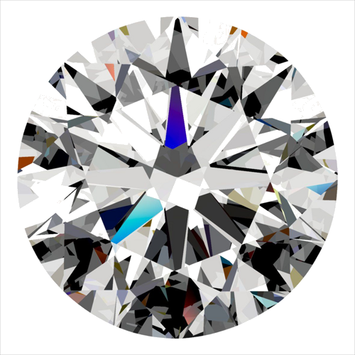 0.41 carat E-VVS1 Excellent cut Natūralus Round Deimantas (1)