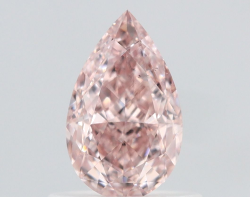 0.75 carat Fancy Orangey Pink-VS2 Natūralus Pear Deimantas (1)