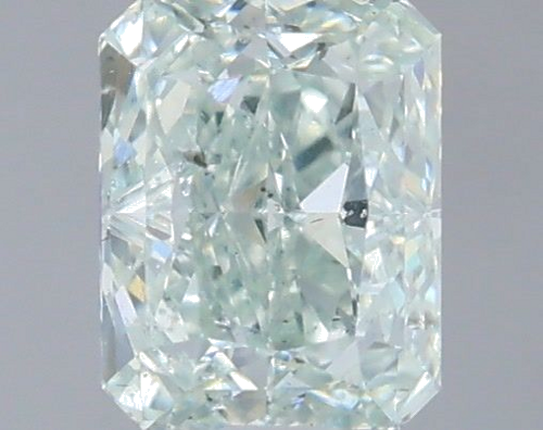 0.7 carat Fancy Light Green-SI2 Natūralus Radiant Deimantas (1)