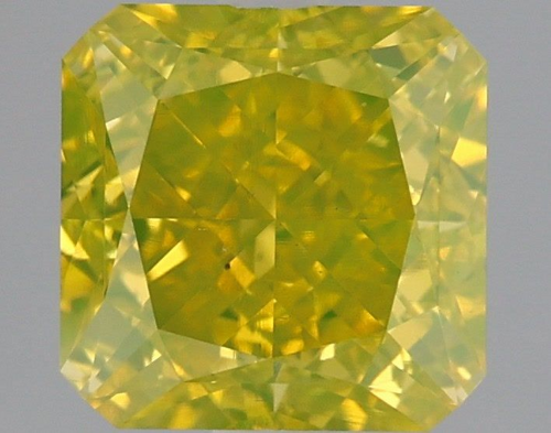 3.03 carat Fancy Vivid Greenish Yellow-VS2 Natūralus Radiant Deimantas (1)