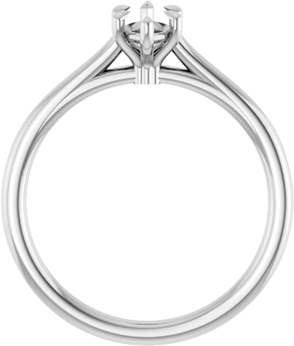 Sužadėtuvių Žiedas „Claw-Pong“ 14k white gold Marquise 8mm x 4mm (2)