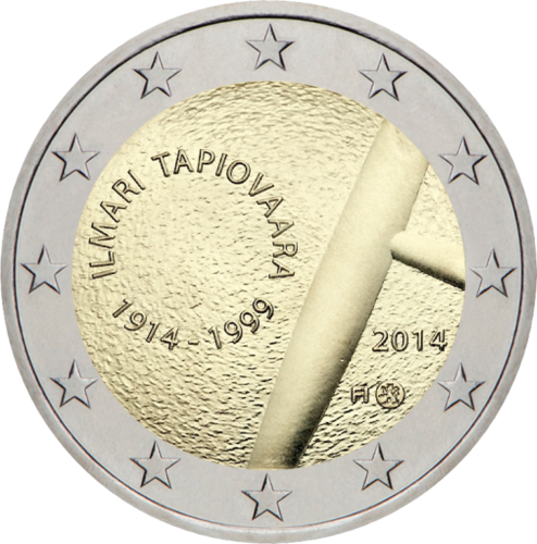 2014 Finland Ilmari Tapiovaara 2 euro coin (1)