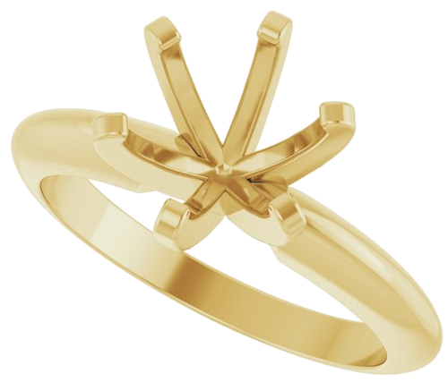 Sužadėtuvių Žiedas „Solitaire“ 14k yellow gold Round 7.4mm (5)