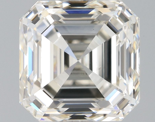 1.5 carat K FAINT BROWN-VS2 Natūralus Asscher Deimantas (1)