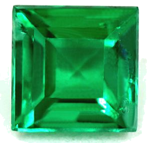 0.49 carat GREEN Square Smaragdas (1)
