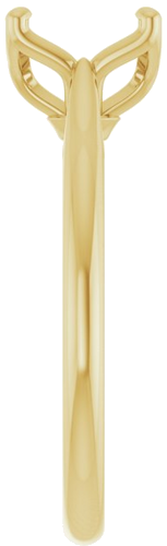 Sužadėtuvių Žiedas „Solitaire“ 585 Geltonojo Aukso Round 8.2mm (4)