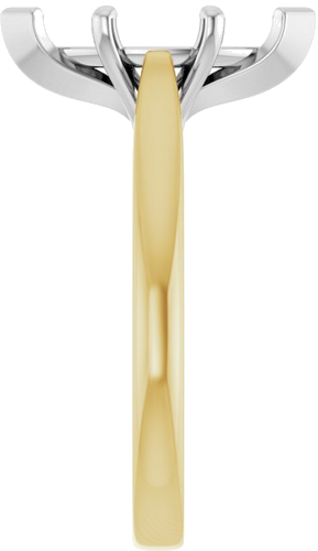 Sužadėtuvių Žiedas 14k yellow/white gold Marquise 13mm x 6.5mm (4)