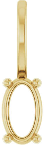 Pakabukas „Solitaire Charm“ 585 Geltonojo Aukso Oval 5mm x 3mm (1)