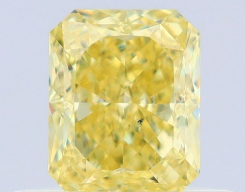 0.51 carat Fancy Intense Yellow-SI1 Natūralus Radiant Deimantas (1)