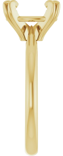 14K Yellow 10 x 8 mm Oval Engagement Ring Mounting (4)