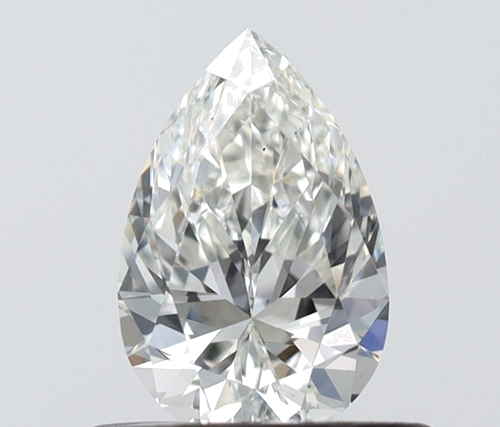 0.5 carat I-VS2 Natūralus Pear Deimantas (1)