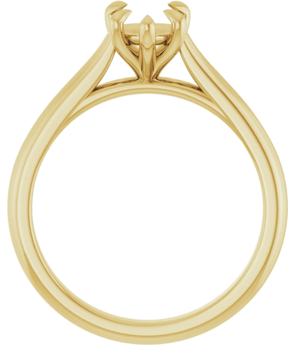 Sužadėtuvių Žiedas „Claw-Prong“ 10k yellow gold Pear 8mm x 6mm (2)