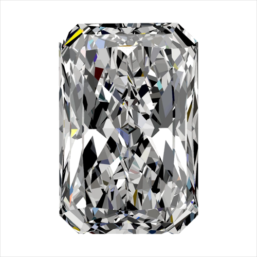 0.52 carat G-VVS2 Natūralus Radiant Deimantas (1)
