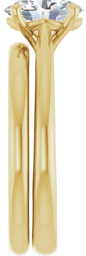 Sužadėtuvių Žiedas „Solitaire“ 417 Geltonojo Aukso Oval 8mm x 6mm (9)