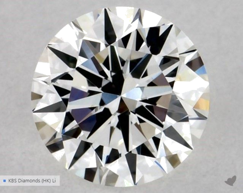 0.5 carat G-VVS2 Excellent cut Natūralus Round Deimantas (1)