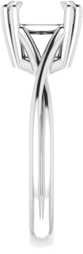 Sužadėtuvių Žiedas „Solitaire“ 585 Baltojo Aukso Cushion 8mm (4)