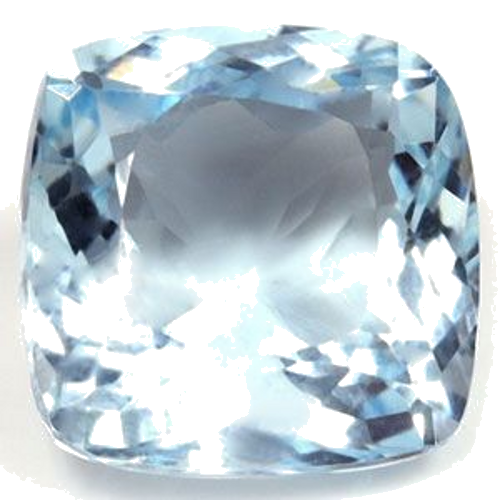 3.2 carat BLUE Cushion Aquamarine (1)