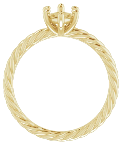14K Yellow 10x5 mm Marquise Solitaire Engagement Ring Mounting (2)
