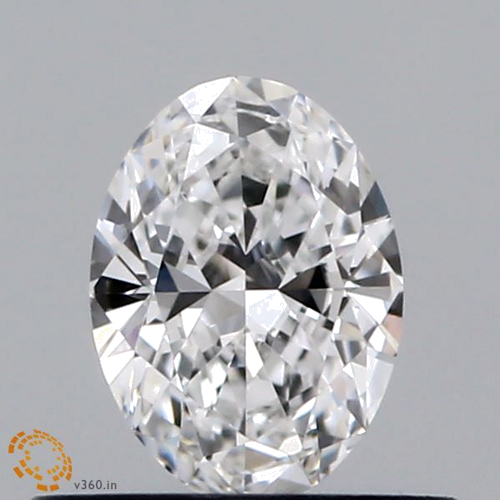 0.44 carat E-VVS1 Natūralus Oval Deimantas (1)