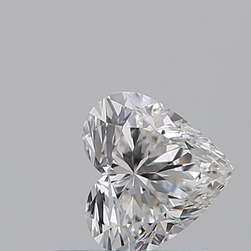 0.7 carat F-VVS2 Natūralus Heart Deimantas (1)