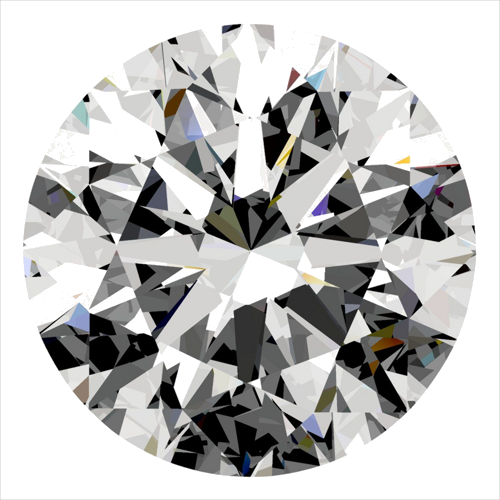 0.53 carat E-VVS1 Excellent cut Natūralus Round Deimantas (1)