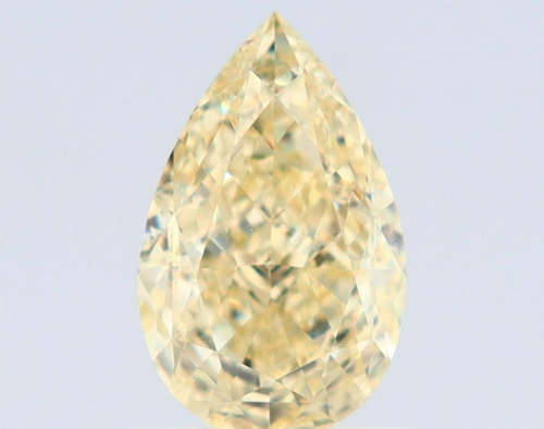 1.06 carat Fancy Light Yellow-VS2 Natūralus Pear Deimantas (1)