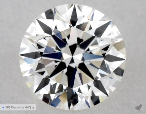 0.58 carat G-VVS2 Excellent cut Natūralus Round Deimantas (1)