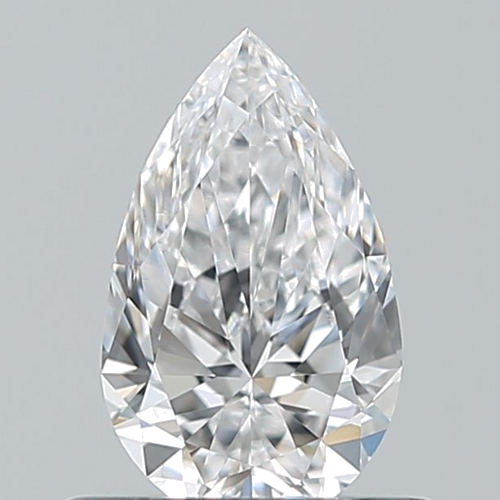 0.5 carat D-VVS1 Natūralus Pear Deimantas (1)