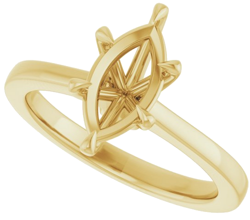 Sužadėtuvių Žiedas „Claw-Prong“ 14k yellow gold Marquise 10.5mm x 5.5mm (5)