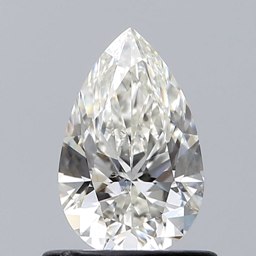 0.7 carat H-SI2 Natūralus Pear Deimantas (1)