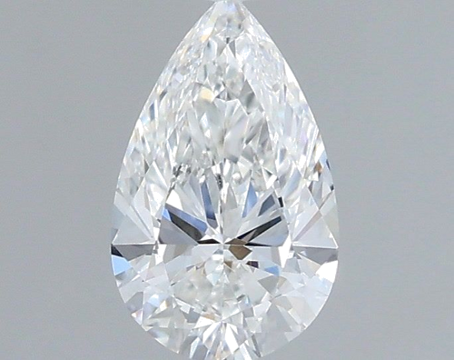 0.51 carat F-VVS2 Natūralus Pear Deimantas (1)