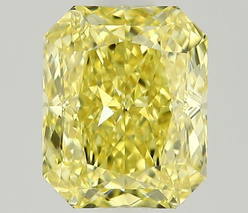 0.9 carat Fancy Intense Yellow-VS1 Natūralus Radiant Deimantas (1)