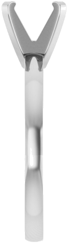 14K White 6.6-7.2 mm Round Solitaire Engagement Ring Mounting (4)