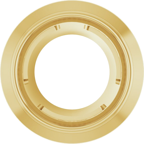 14K Yellow 3.5 mm Round Slide Pendant Mounting (1)