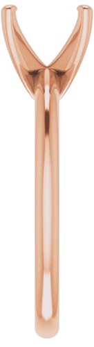 14K Rose  9x7 mm Oval Solitaire Engagement Ring Mounting (4)