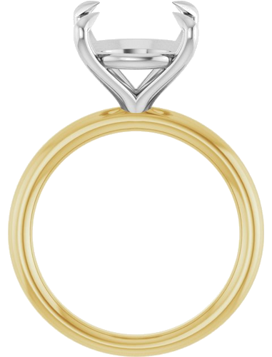Sužadėtuvių Žiedas „Claw-Prong Solitaire“ 18k yellow/white gold Round 12mm (2)