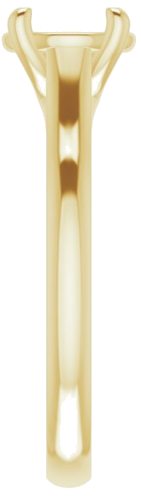 Sužadėtuvių Žiedas „Solitaire“ 585 Geltonojo Aukso Round 7mm (4)