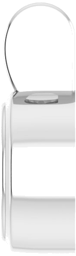 14K White 6.5 mm Round Bezel-Set Pendant Mounting (3)