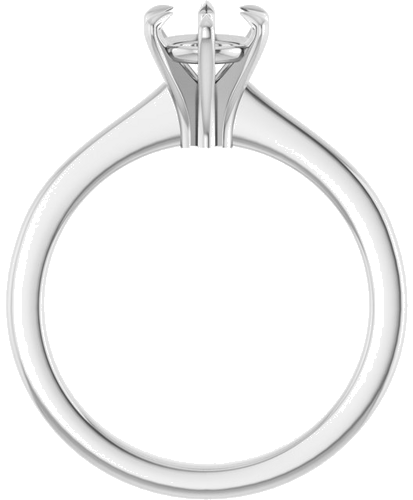 Sužadėtuvių Žiedas „Claw-Prong“ 14k white gold Round 6mm (2)