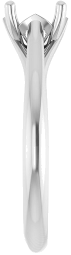 Sužadėtuvių Žiedas „Solitaire“ 585 Baltojo Aukso Oval 7mm x 5mm (4)