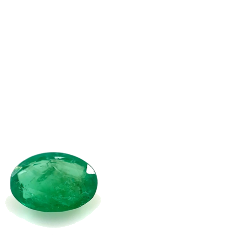 0.68 carat GREEN Oval Smaragdas (1)