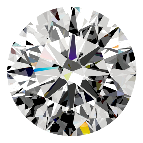0.3 carat D-VS2 Excellent cut Natūralus Round Deimantas (1)