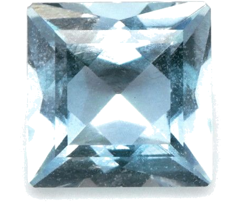 0.7 carat BLUE Princess Aquamarine (1)